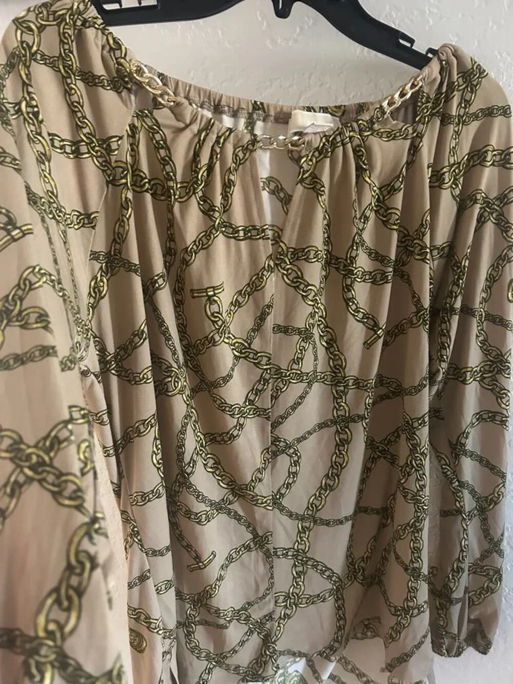 Michael Kors Logo Blouse Small